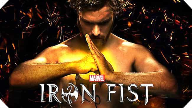 Marvel's Iron Fist - Jessica Stroup (Joy Meachum), Tom Pelphrey (Ward  Meachum), Jessica Henwick (Colleen Wing), Finn Jones (Danny Rand), Rosario  Dawson (Claire Temple), Allie Goss (Netflix), and Jeph Loeb (Marvel)  attending