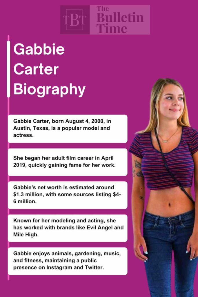 Gabbie Carter Biography, Early Life, Height, Age, Professional Life