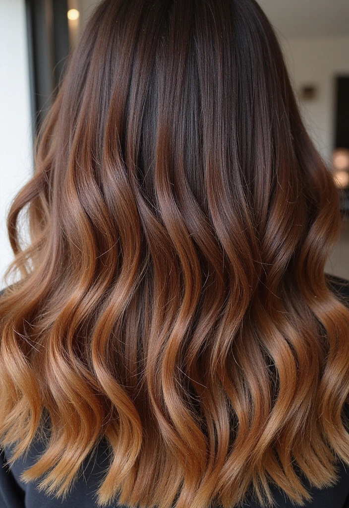 23 Must-Try Balayage Ideas for Long Hair Brunettes This Season! - 1. Caramel Swirl Balayage