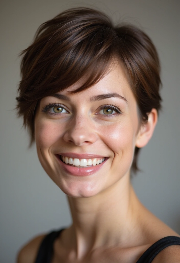 23 Pixie Cuts Perfect for Every Face Shape (Find Your Best Match!) - 1. Flattering Pixie for Round Faces