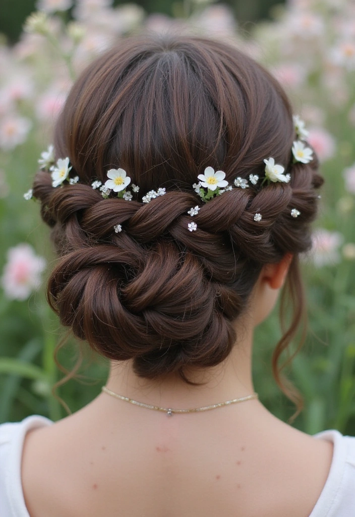 25 Castlecore Hairstyles That Belong in a Fantasy Film - 1. The Enchanted Crown Braid