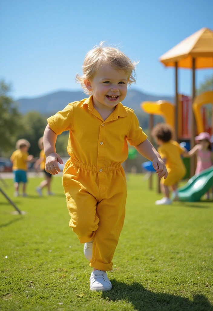 28 Primary Play Outfits That Pop With Bold, Happy Color - 1. Sunshine Yellow Romper