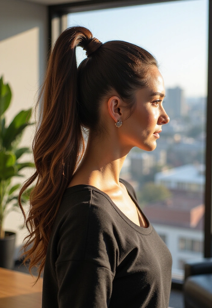 28 Quick and Easy Hairstyles for Long Hair Perfect for Busy Days! - 1. The Classic High Ponytail