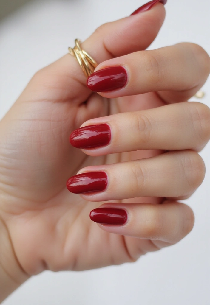 30 Cherry Coded Nail Inspo That’s Juicy, Glossy, and Playful - 1. Classic Cherry Red Elegance