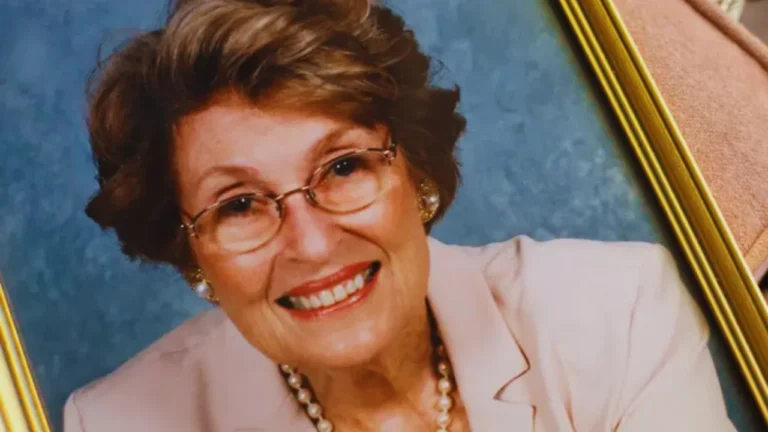 Smiling elderly woman with glasses, later identified as murder victim Barbara Howe.