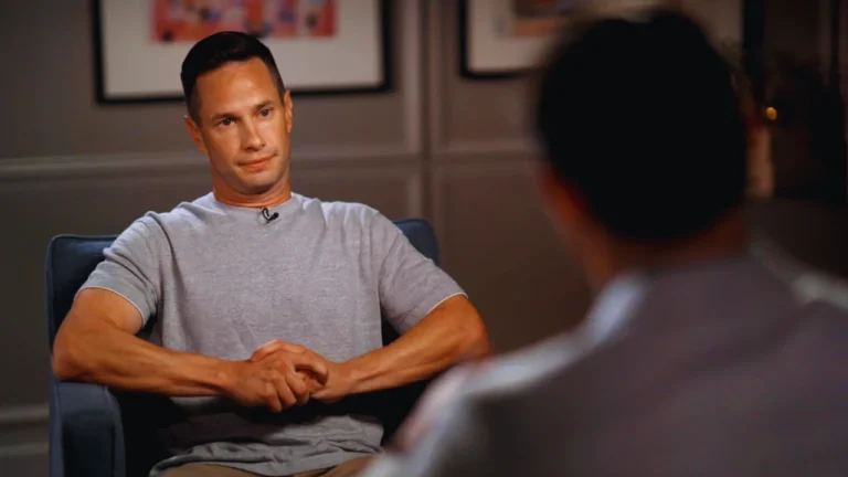 Keith Papini sits for a television interview, sharing his story after his wife's fake kidnapping was exposed.