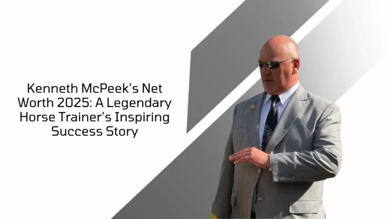 Kenneth McPeek in a gray suit with sunglasses, promo image for Kenneth McPeek’s Net Worth 2025 article