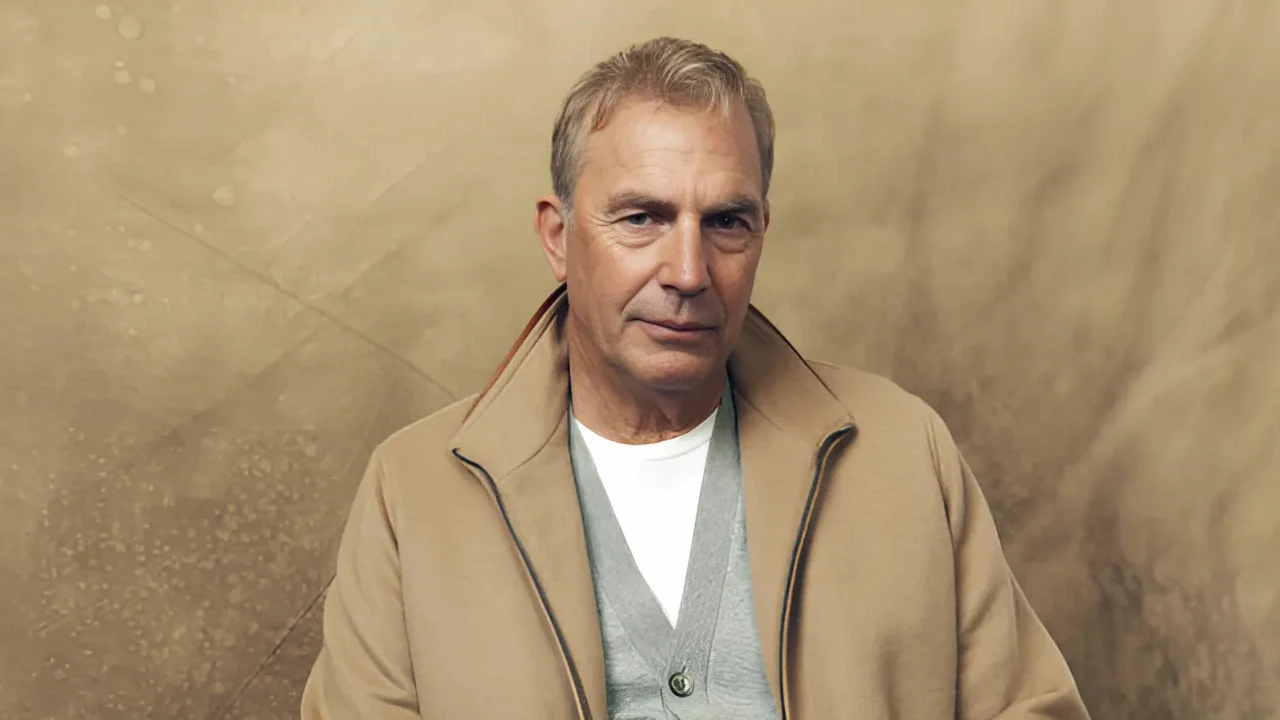 Kevin Costner poses in a beige coat with a neutral background amid Horizon 2 controversy.