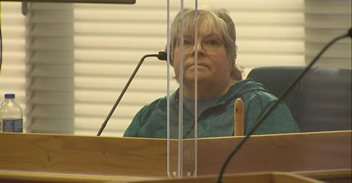Angela Hicks testifies in court during Steven Pankey’s trial for the murder of Jonelle Matthews.
