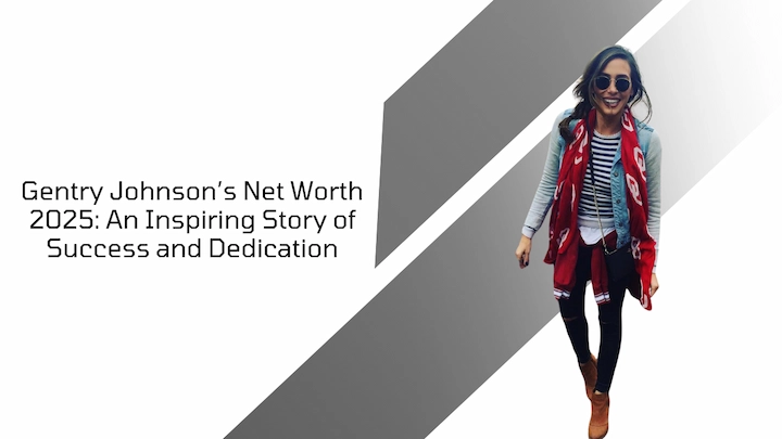 Gentry Johnson smiling in stylish outfit, representing success story of Gentry Johnson’s Net Worth 2025.