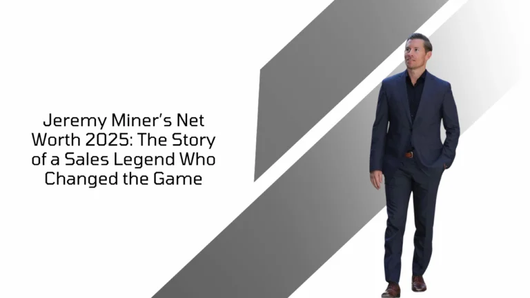 Jeremy Miner in a business suit walking confidently, featured in Jeremy Miner’s Net Worth 2025 article.