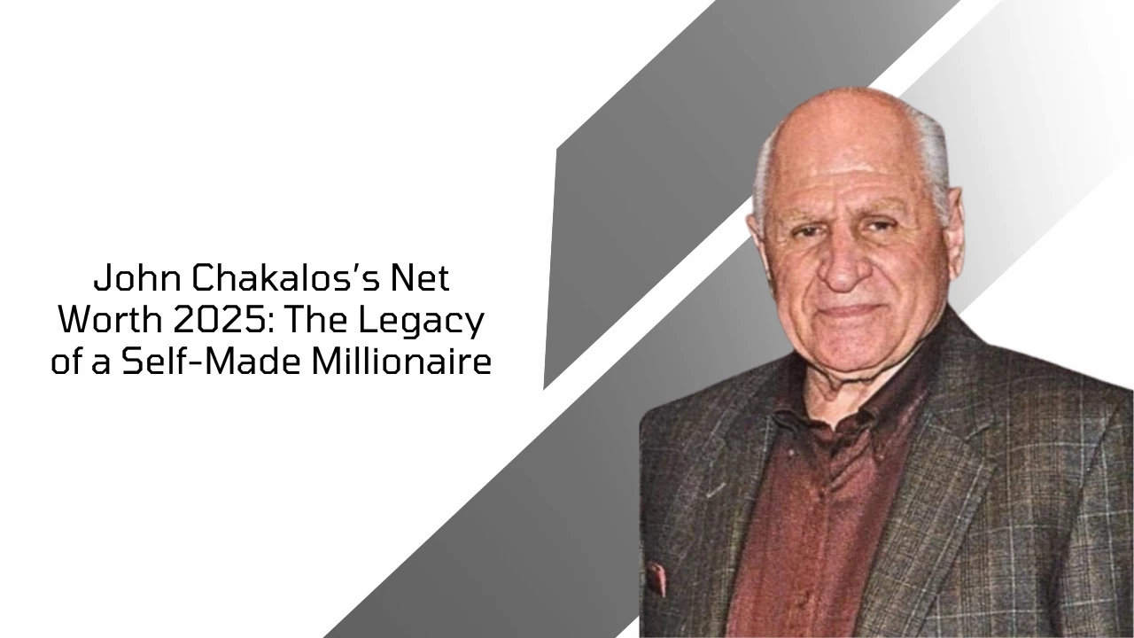 John Chakalos smiling in a suit jacket, representing his 2025 net worth and legacy as a self-made millionaire.