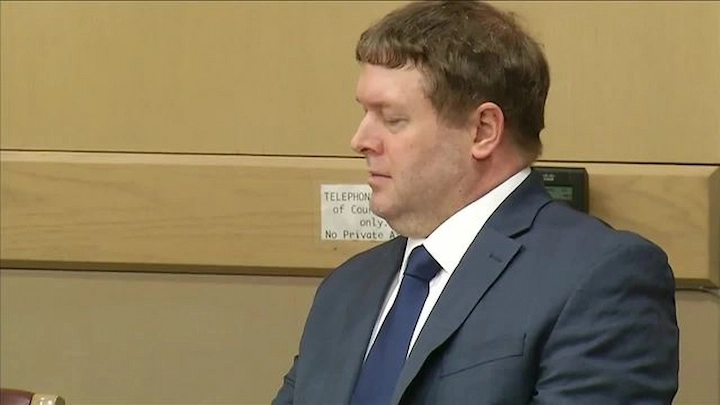 Thomas Maffei in court during trial for attempted murder of Kate Ranta.
