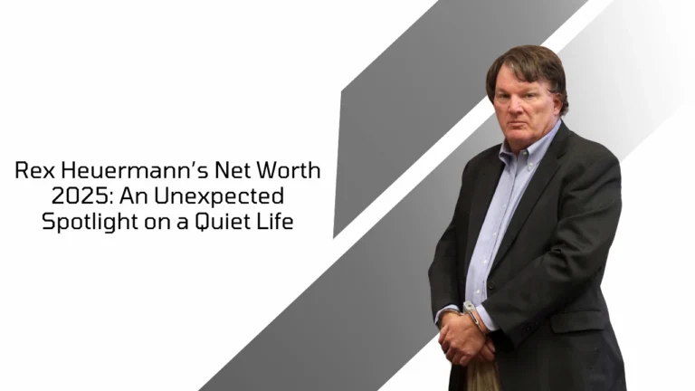 Rex Heuermann in a black suit with handcuffs, featured in an article about his 2025 net worth story.