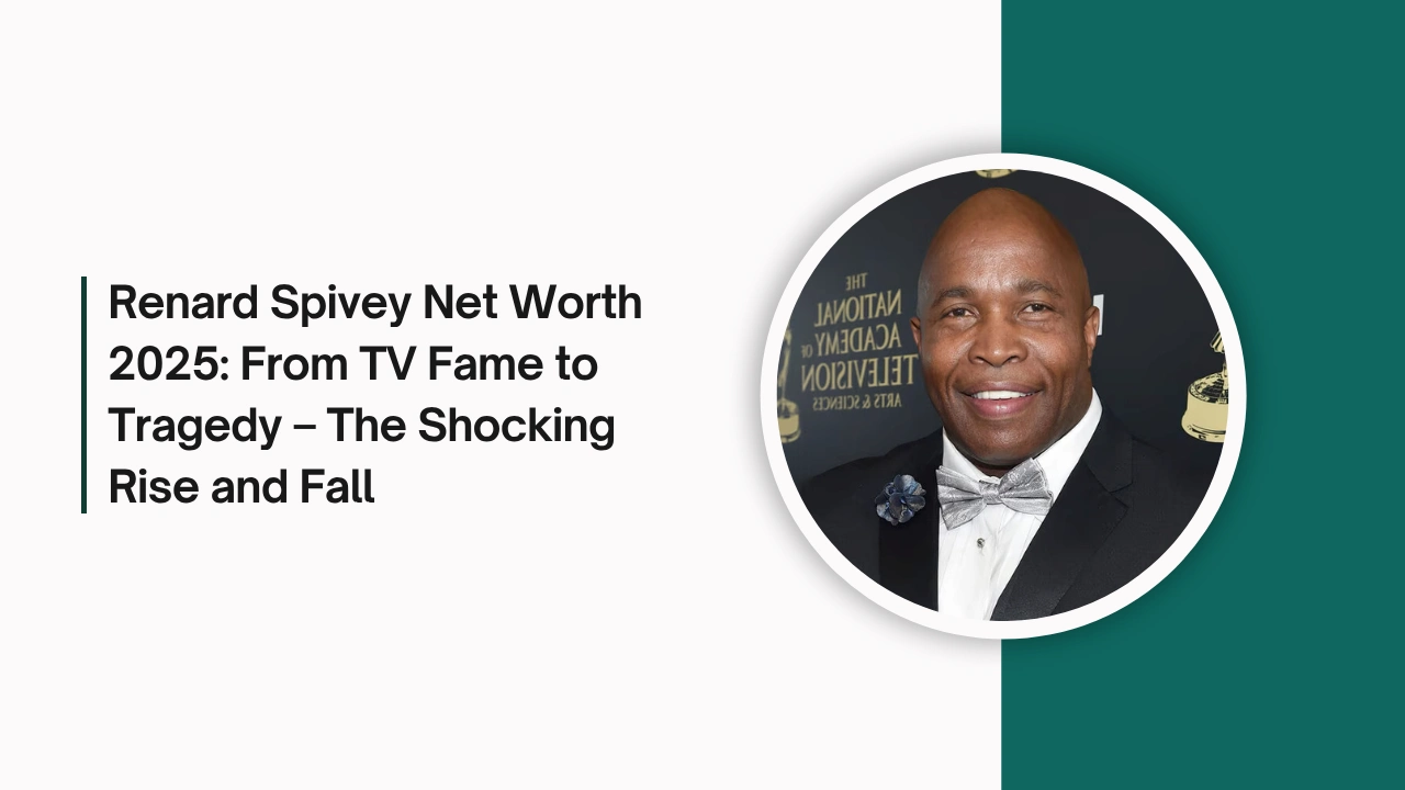 Renard Spivey in a tuxedo at an awards event, used for 2025 net worth and biography article header