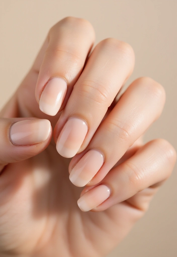 25 Short Nail Ideas That Are Easy and Stylish for Daily Wear - 1. Subtle Nude Ombre