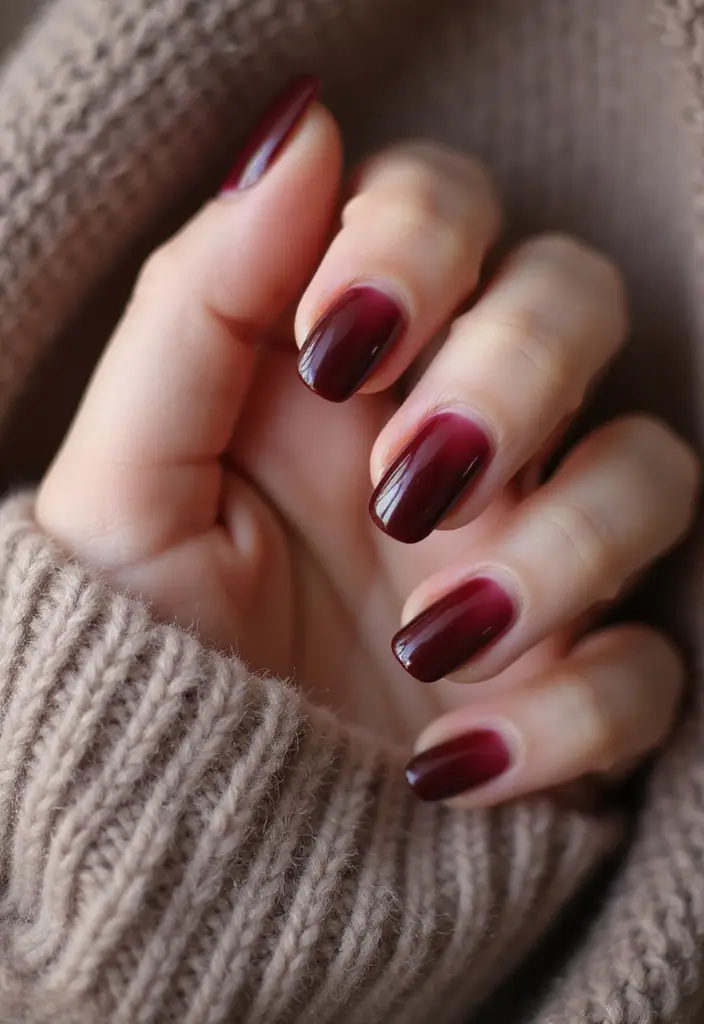 27 Fall Nail Designs to Welcome September in Style - 1. Classic Burgundy Elegance