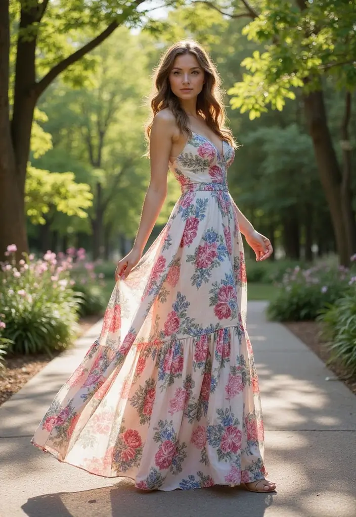 27 Wedding Guest Dresses That Wow Without Upstaging - 1. Floral Maxi Dress
