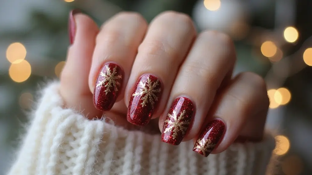 28 Glitter Nail Ideas That Light Up Your December Nights