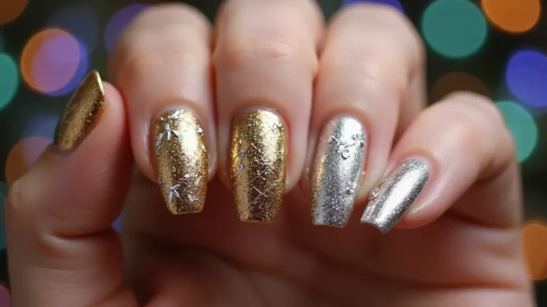 28 Party-Ready Metallic Nail Styles to Celebrate New Year’s in Style!
