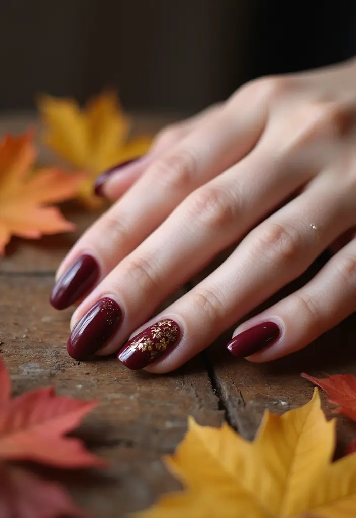 28 September Nail Colors That Set the Tone for Fall - 1. Rich Burgundy