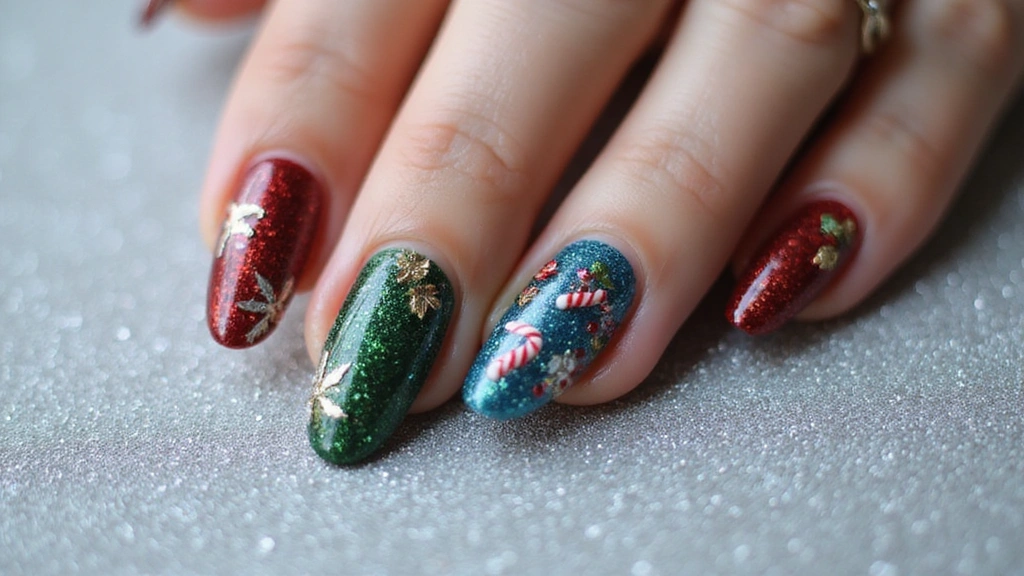 30 Sparkly Holiday Nail Designs Perfect for December Parties